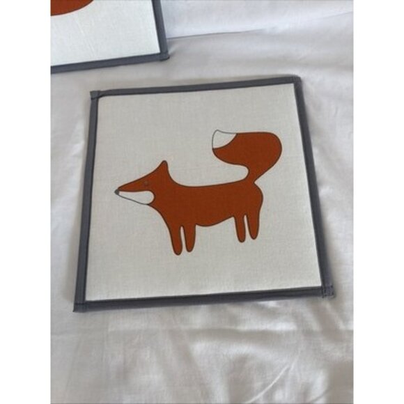 Bacati Lil Fox 3 Padded Wall Hangings - Picture 3 of 7